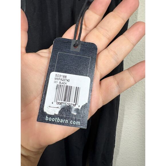 Moon Shine Spirit Mens Medium Festival Skull Print Shirt Black Mas Tequila - Picture 8 of 8